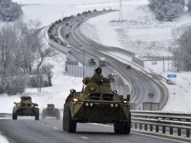 Rusko Ukrajina vojaci tank konvoj