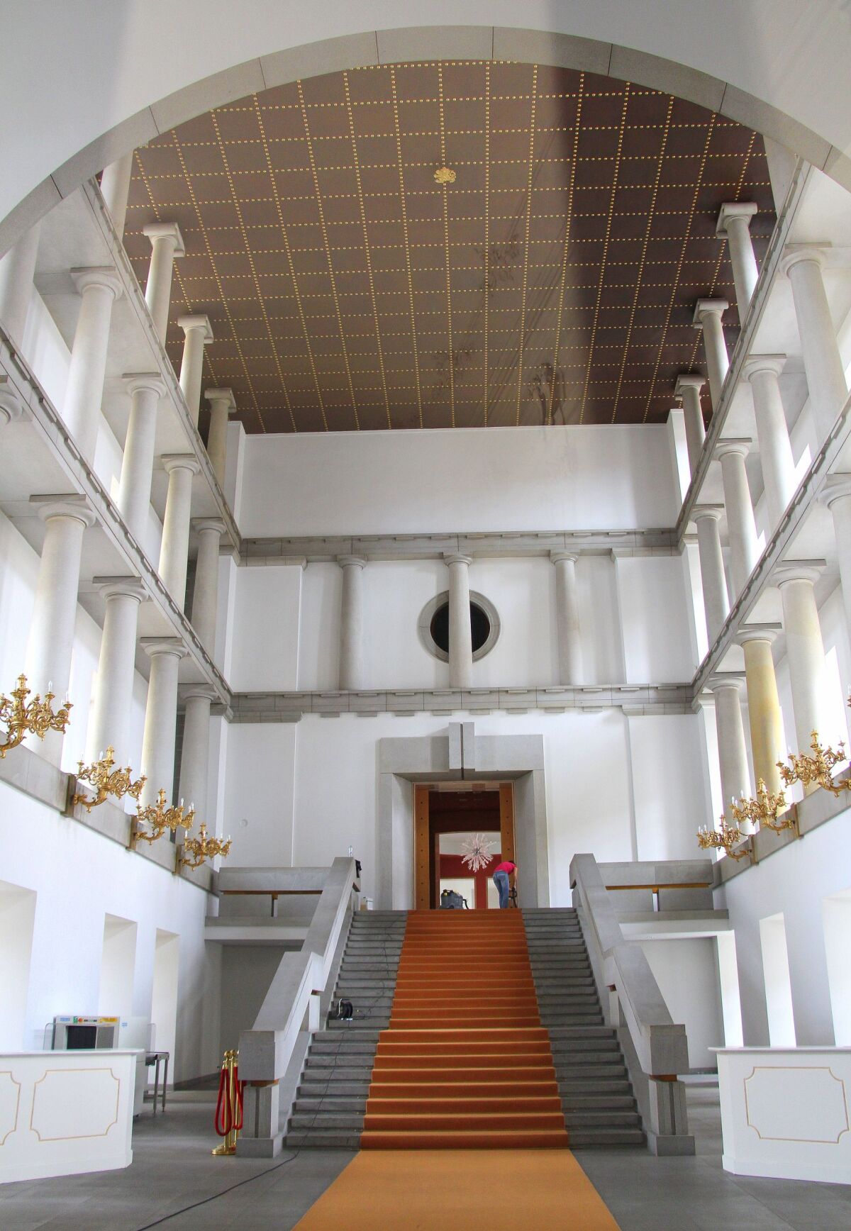 Jože Plečnik stĺpová sieť Pražský hrad