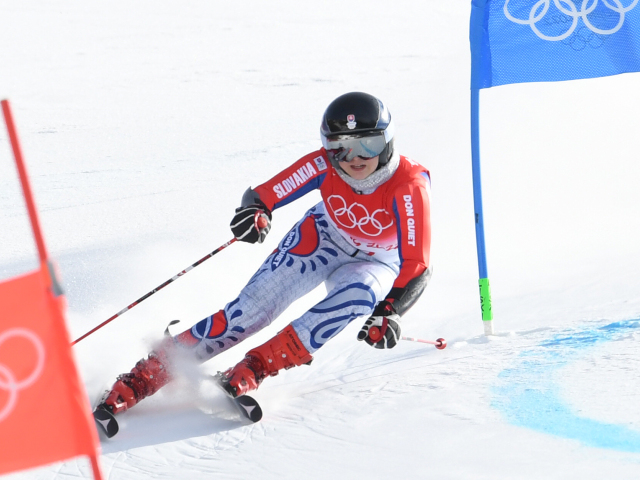 Čína Peking ZOH2022 alpské lyžovanie Obrovský slalom