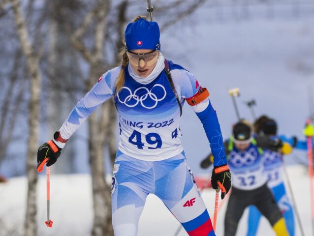 Čína Peking ZOH2022 Biatlon vytrvalostné 15 km ženy Fialkov?