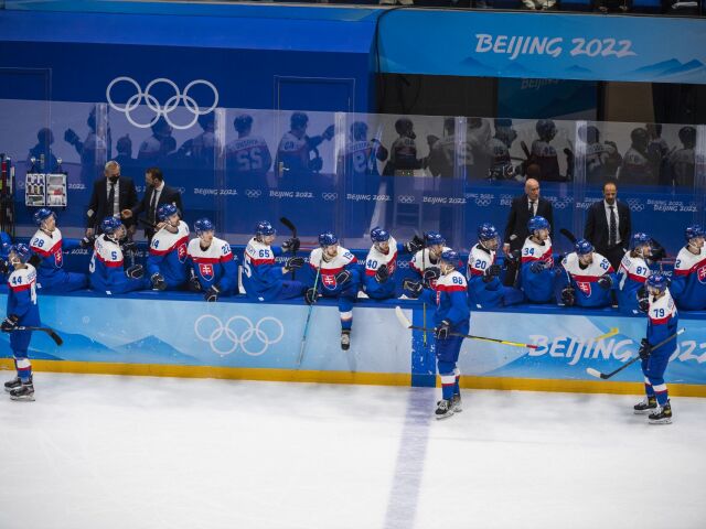 Čína SR Peking ZOH2022 Hokej C-sk. Slovensko Lotyšsko