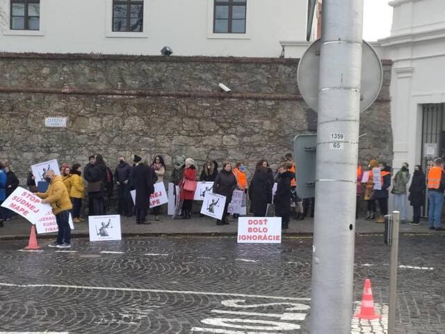 zamestnanci súdov, protest