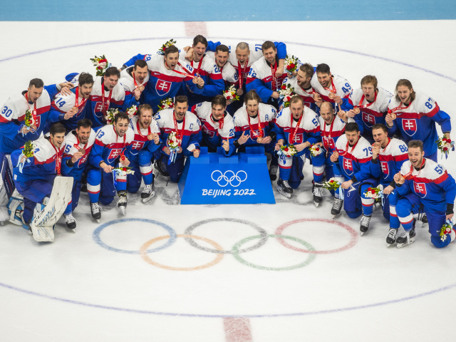 Čína ZOH2022 Peking Hokej o bronz SR Švédsko