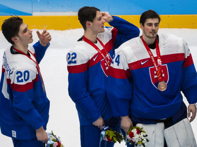 Čína ZOH2022 Peking Hokej o bronz SR Švédsko