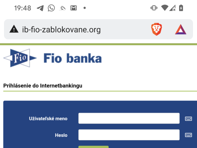 Falošná stránka, Fio Banka, útočnici, hackeri