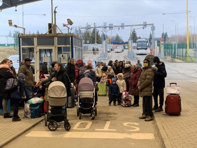 konflikt Rusko-Ukrajina, vojna, hranica, prechod, utečenci, Vysne Nemecke migranti