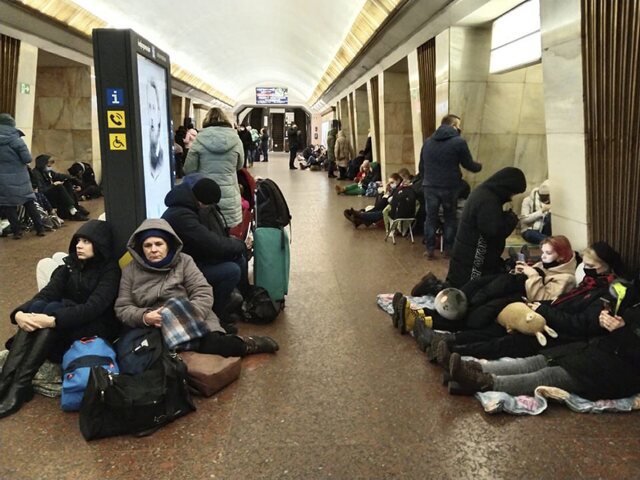 Ukrajina, Rusko, invázia, Kyjev, metro