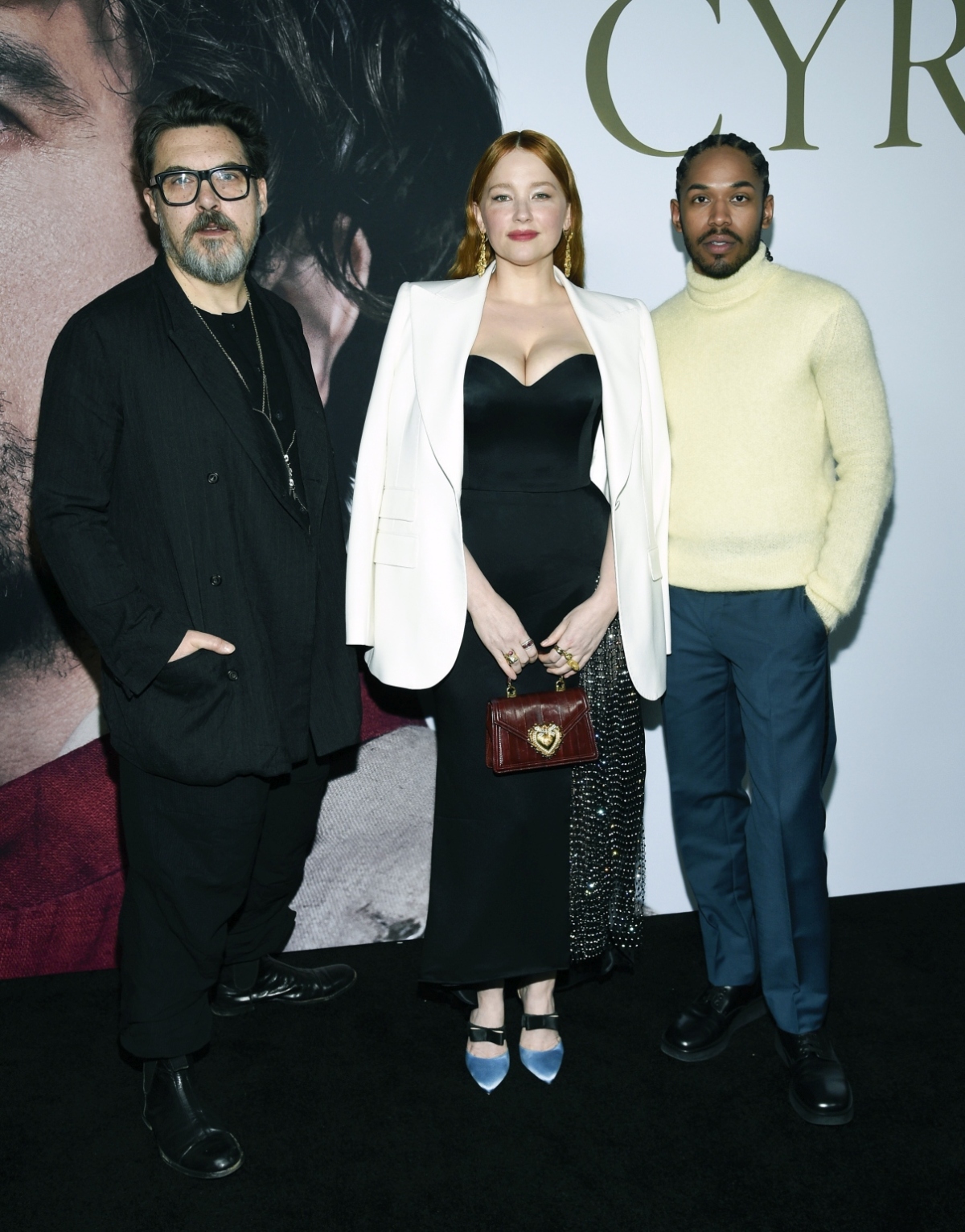Joe Wright, herečka Haley Bennett a herec Kelvin Harrison Jr.