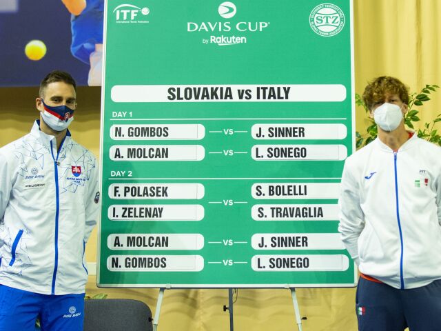 SR Bratislava šport tenis DC svetová kval. žreb Taliansko BAX