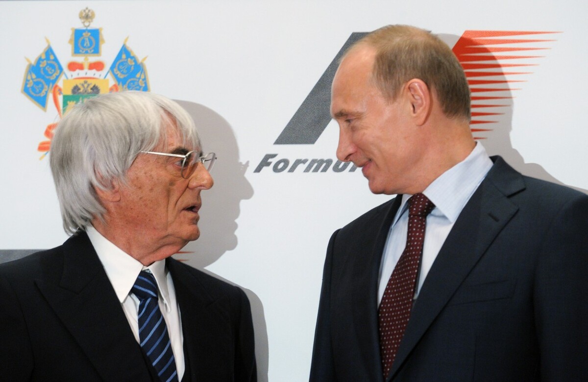 Bernie Ecclestone a Vladimir Putin.
