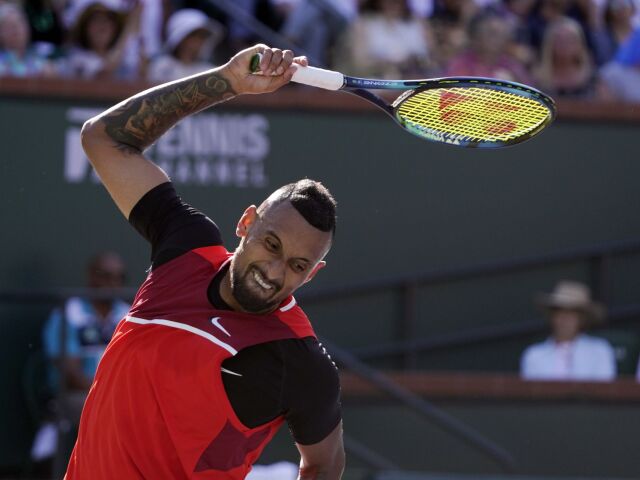 APTOPIX Indian Wells Tennis Kyrgios