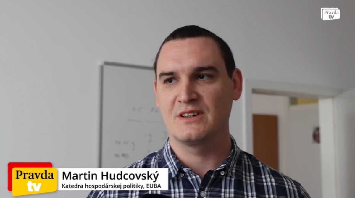 Martin Hudcovský z Národohospodárskej fakulty Ekonomickej univerzity v Bratislave.