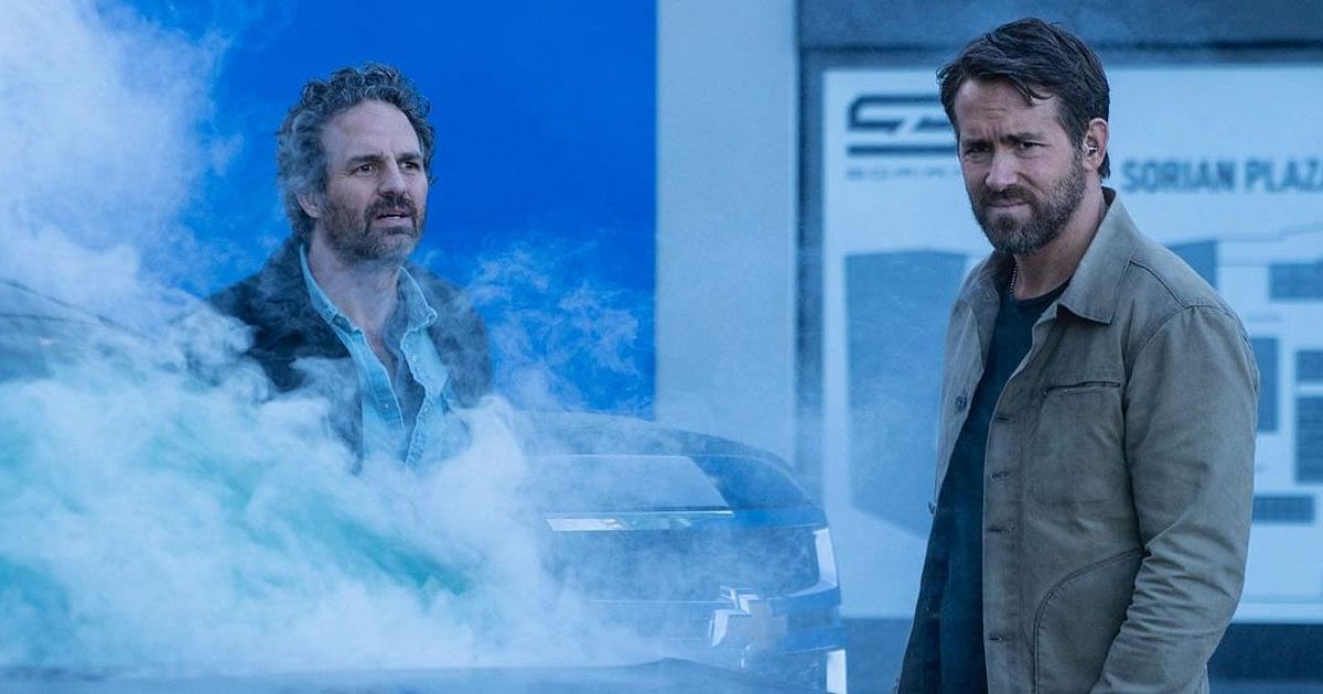 Mark Ruffalo a Ryan Reynolds vo filme Projekt Adam.
