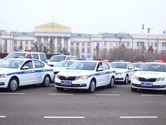 Rusko - policajné Škody Octavia