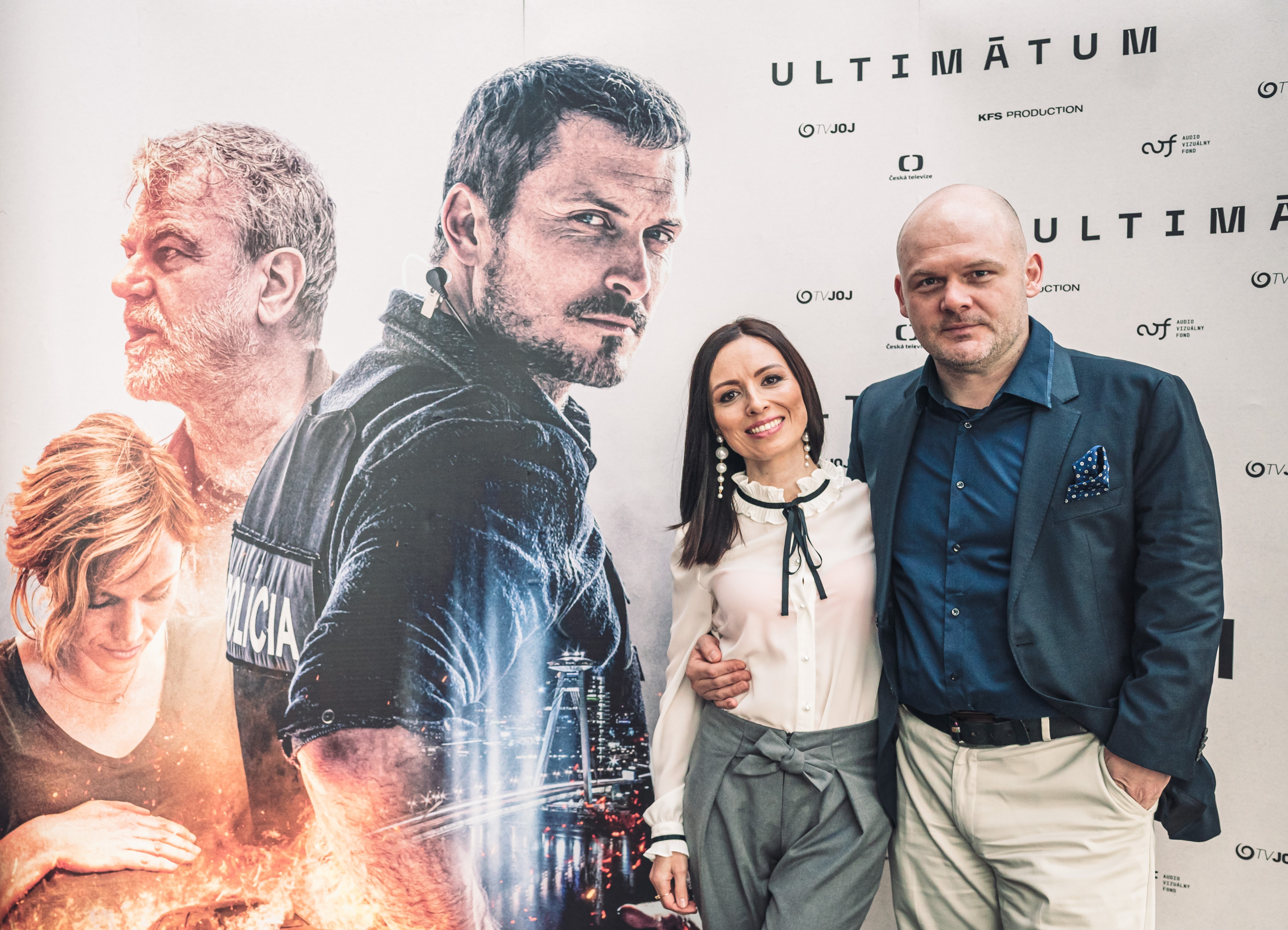 Producentka seriálu Ultimátum Jana Kluková a režisér a producent Michal Kollár.