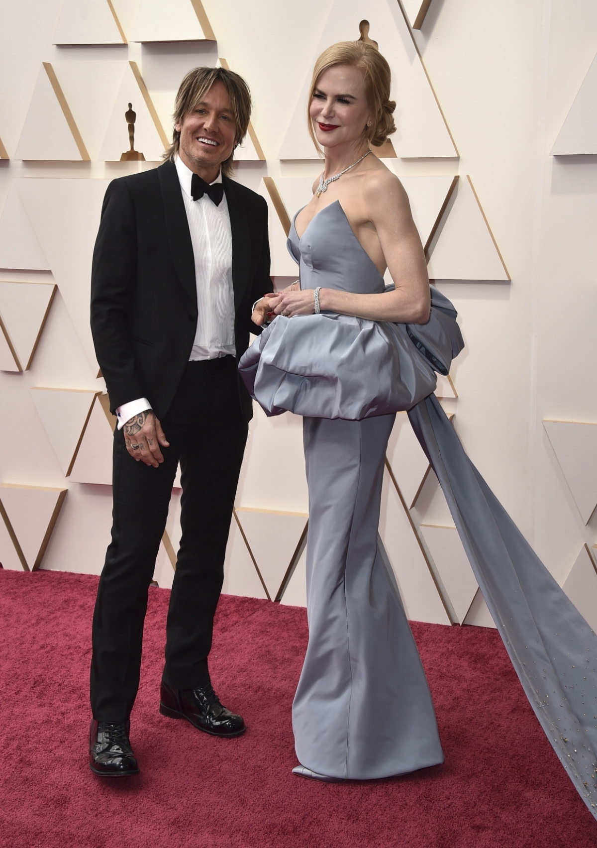 94th Academy Awards - Spevák Keith Urban a jeho manželka Nicole Kidman.