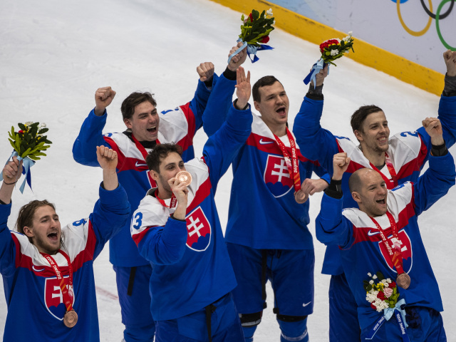 Čína ZOH2022 Peking Hokej o bronz SR Švédsko