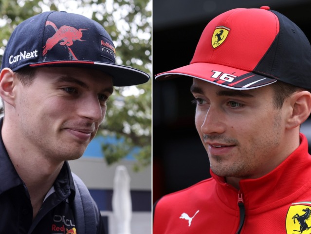 Max Verstappen, Charles Leclerc, Lewis Hamilton