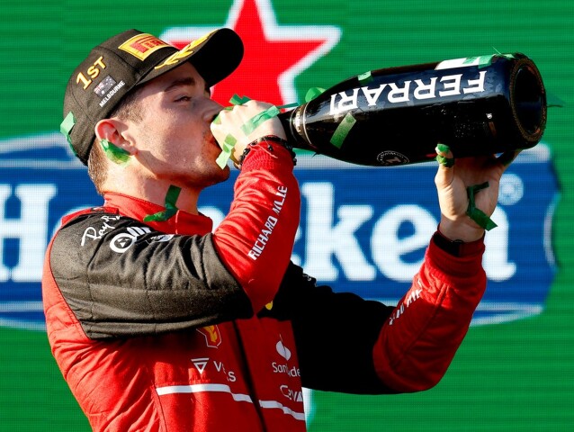 Charles Leclerc po triumfe na VC Austrálie.