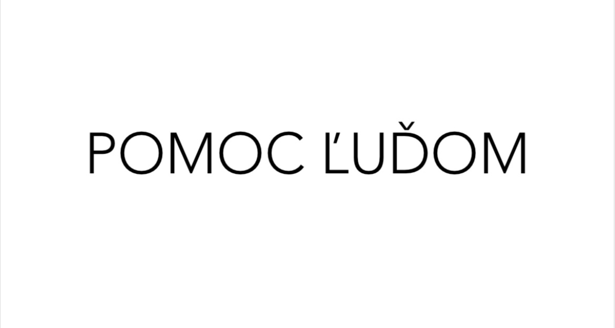 Pomoc ľuďom