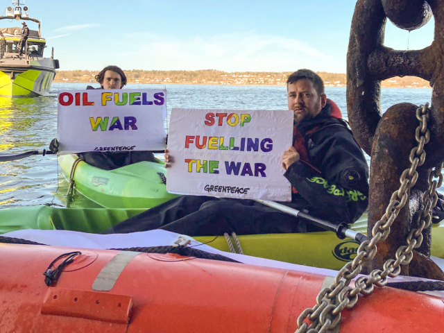 Greenpeace, Nórrsko, ruská ropa