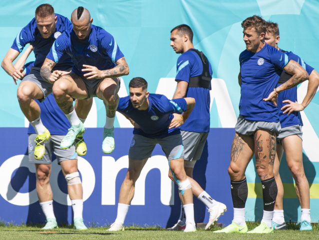Hráči slovenskej futbalovej reprezentácie.