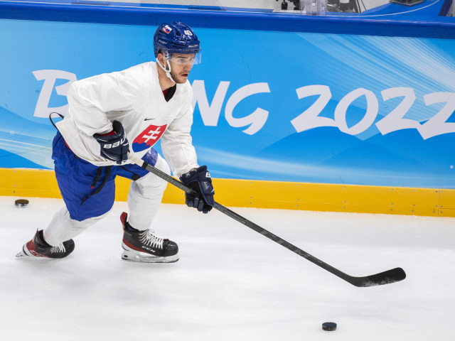 Čína OH2022 Peking SR hokej prvý tréning