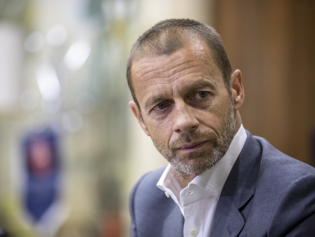 Prezident UEFA Aleksander Čeferin.