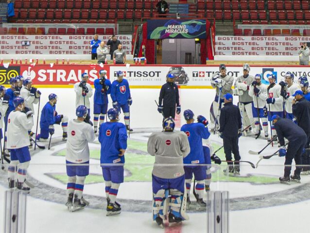 Fínsko MS2022 Hokej A Slovensko tréning