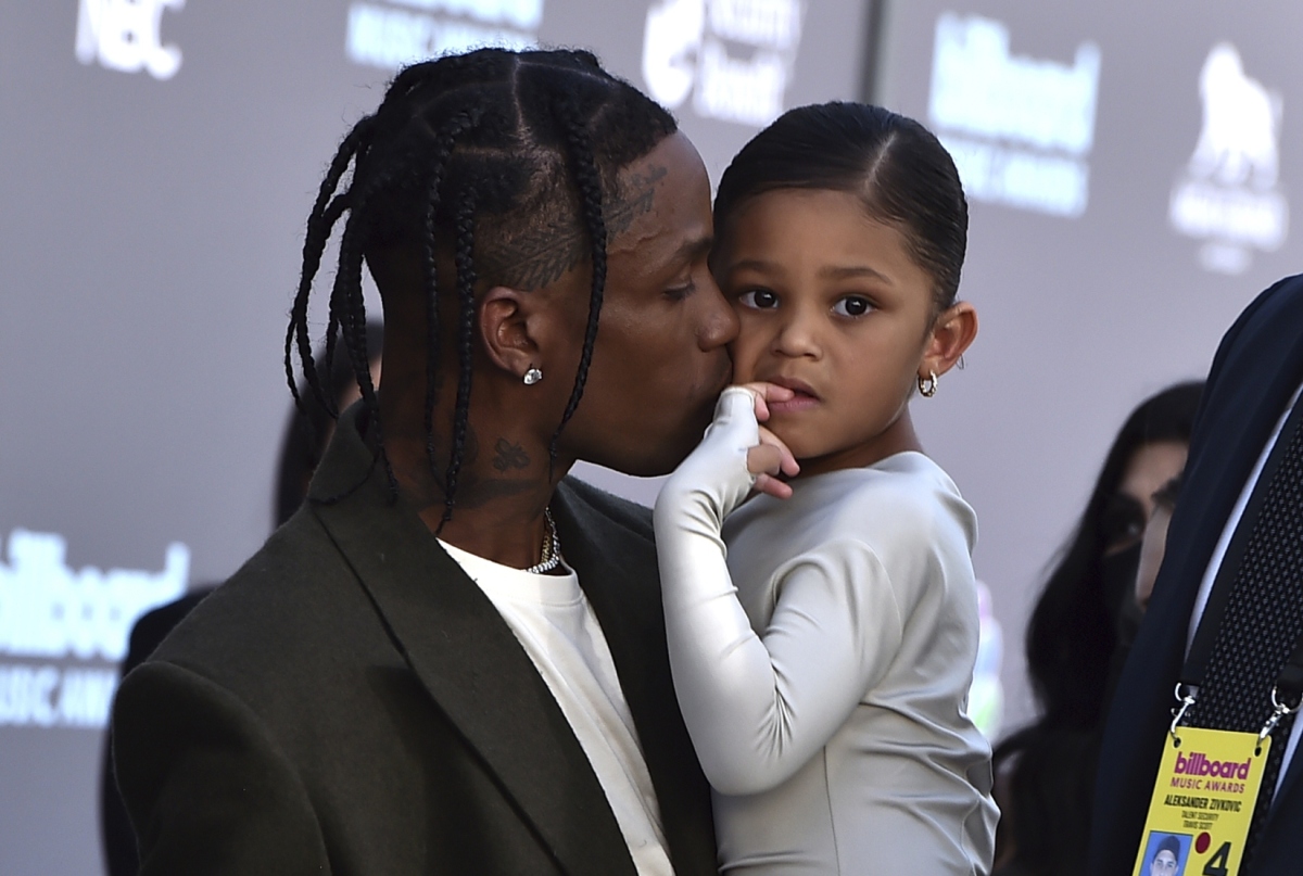Raper Travis Scott a jeho dcérka Stormi Webster 