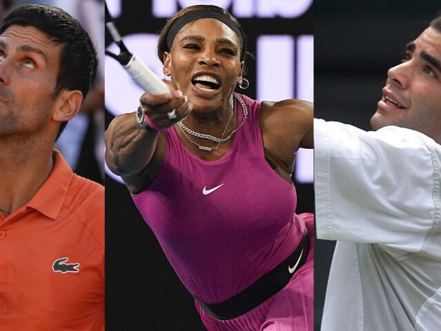 Djokovič, Williams, Sampras.
