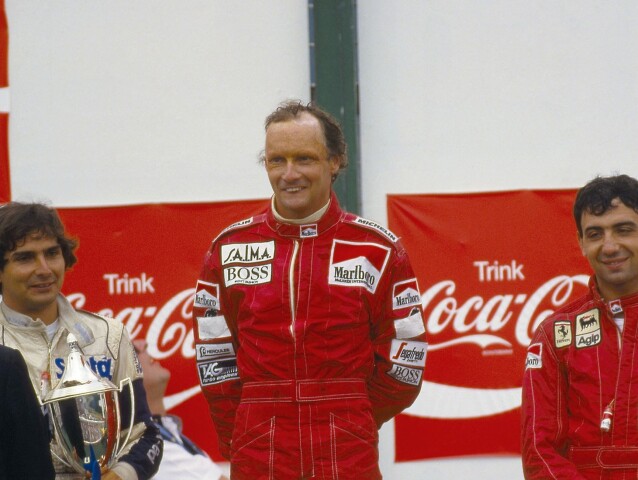 Niki Lauda z majstrovskej sezóny 1984 v tíme McLarenu.