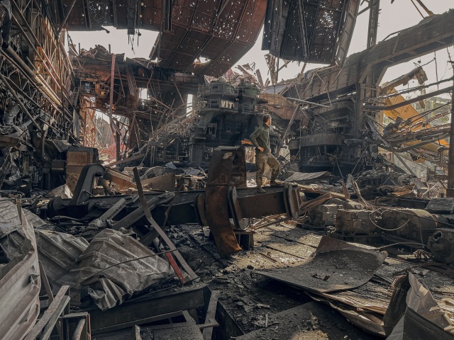 ukrajina azovstal mariupol ruiny trosky