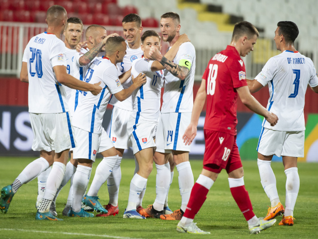 Srbsko SR šport futbal LN 1. kolo C3 Bielorusko Slovensko