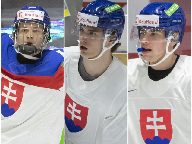 Juraj Slafkovský, Šimon Nemec, Adam Sýkora