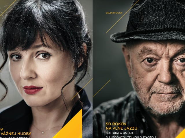 Ľubica Čekovská a Peter Lipa v kampani Rádia Devín
