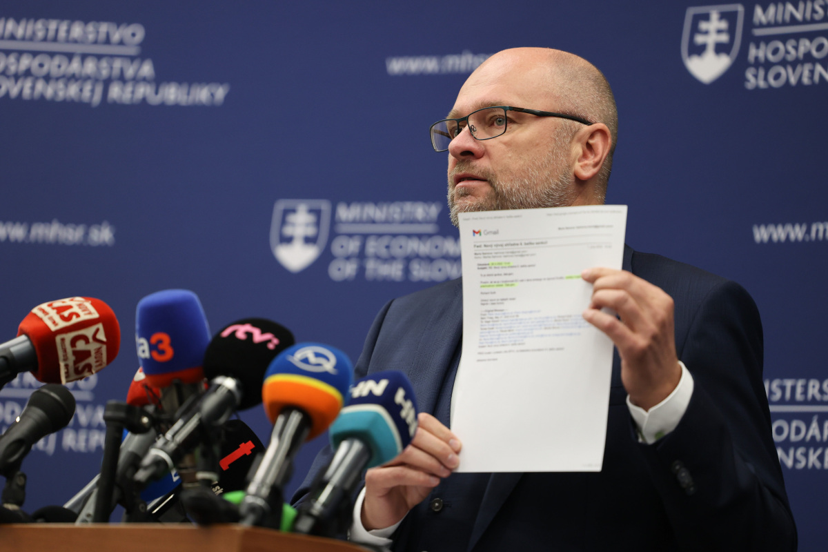 Minister hospodárstva Richard Sulík (SaS).