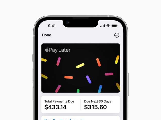 Apple Pay Later, Apple