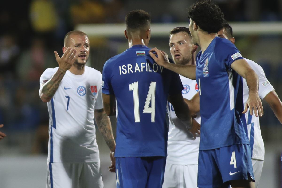 Azerbaijan Slovakia Nations League Soccer
