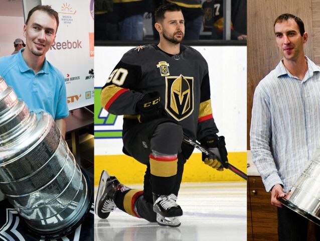 Miroslav Šatan, Tomáš Tatar a Zdeno Chára.