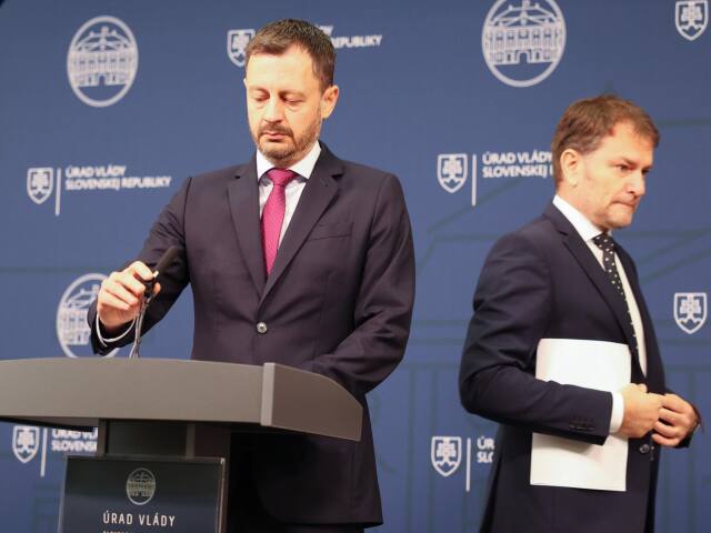 Igor Matovič (vľavo) a Eduard Heger