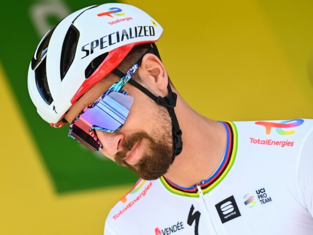 Peter Sagan pred štartom 2. etapy.
