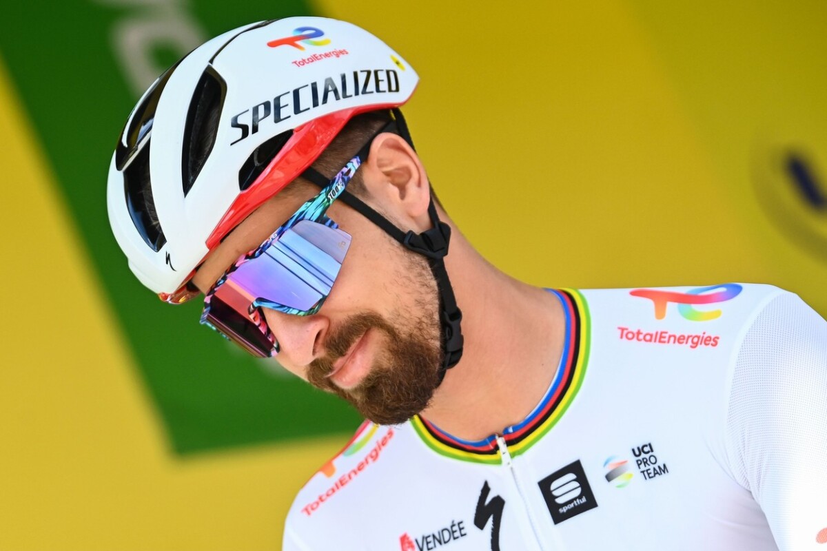Peter Sagan pred štartom 2. etapy.