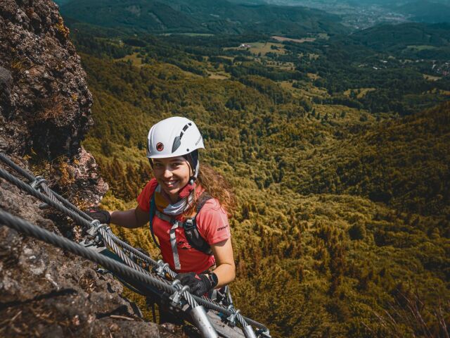 horolezec, Via ferrata, Skalka, kremnica