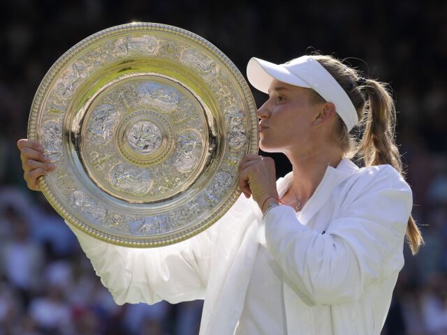 APTOPIX Britain Wimbledon Tennis Rybakinová
