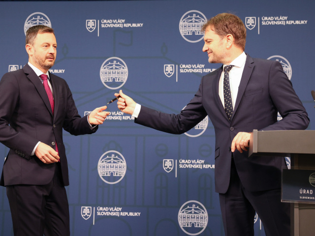 Eduard Heger a Igor Matovič