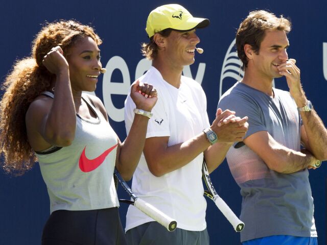 Serena Williamsová, Rafael Nadal, Roger Federer