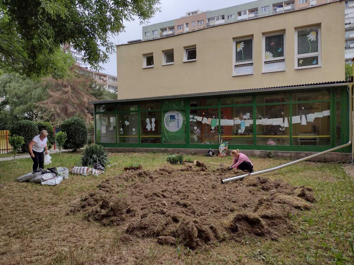 Dažďové záhrady vracajú vodu do prírody, Dobrovoľnícke centrum Košického kraja