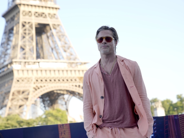 Herec Brad Pitt predstavil v Paríži film Bullet Train.