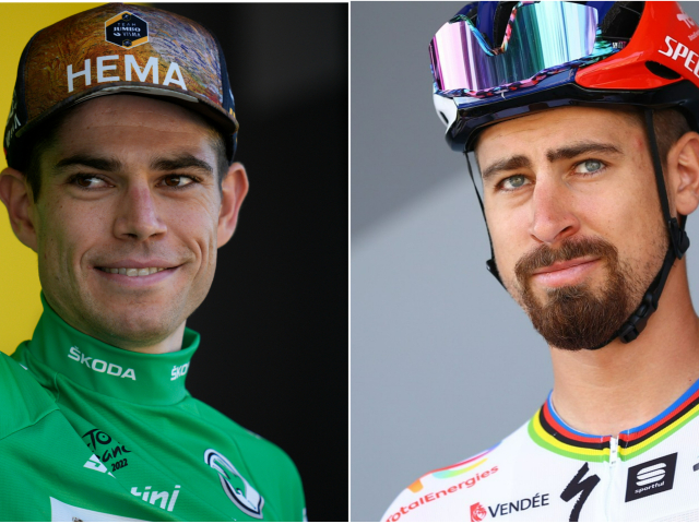 Wout van Aert a Peter Sagan.